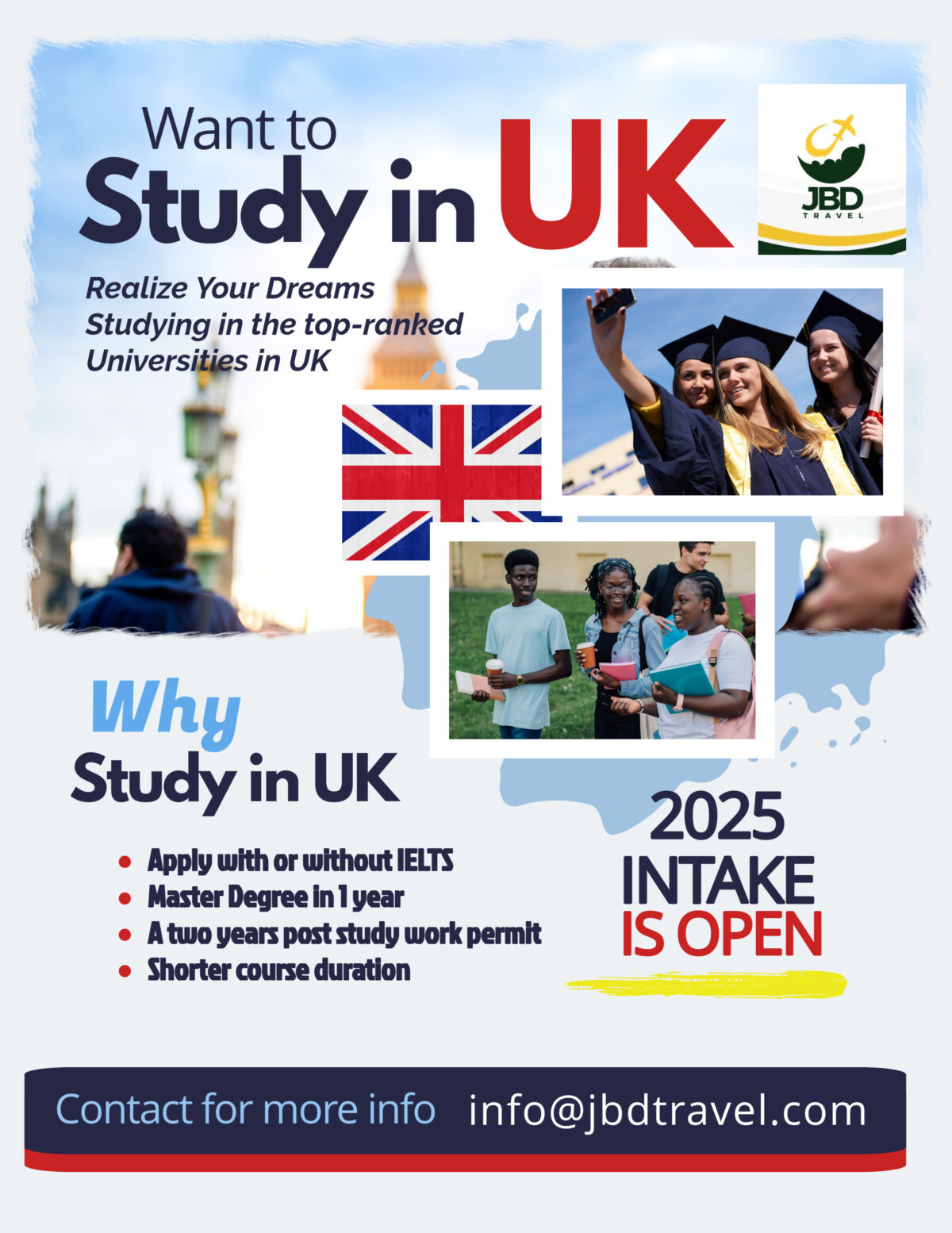 Study in UK - JBD Travels